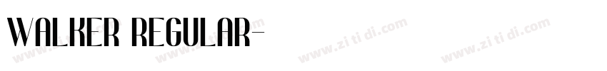 Walker Regular字体转换